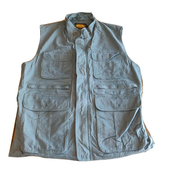 Woolrich Other - Woolrich Classic Men's Utility Vest Full Zip Size Large Fishing Pockets Green